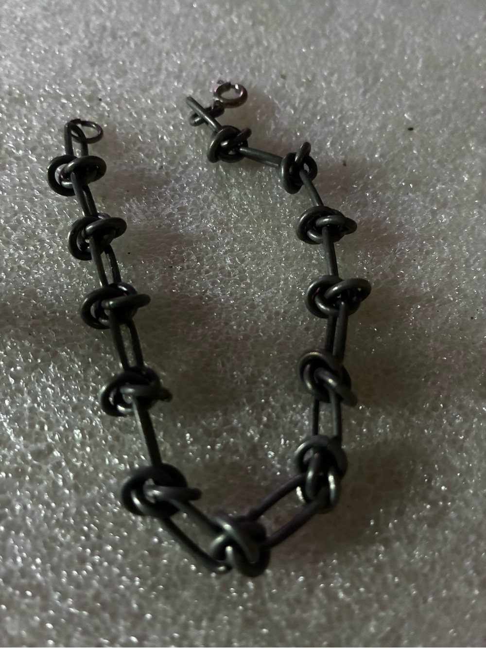 Gray Knot Link bracelet